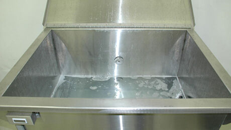 What can I do to know the degree of ultrasonic activity in the tank